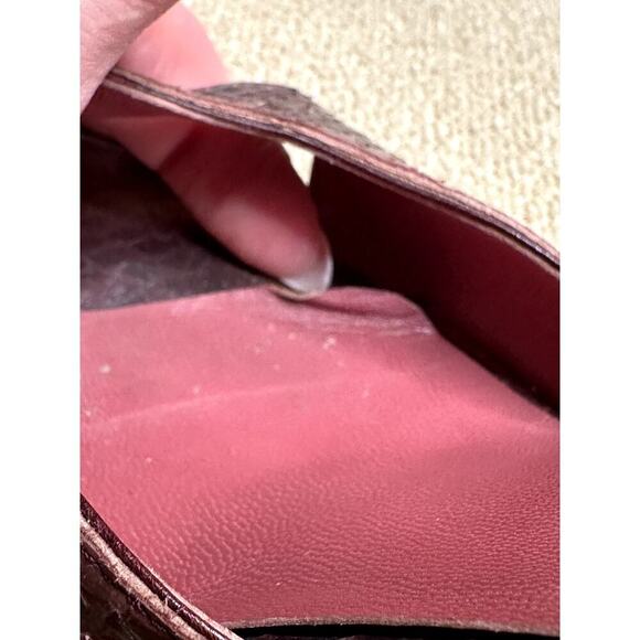 Sergio Rossi Brown Reptile Leather Ankle Strap Platform Heeled Sandals 40.5/ 9.5 - Picture 9 of 9